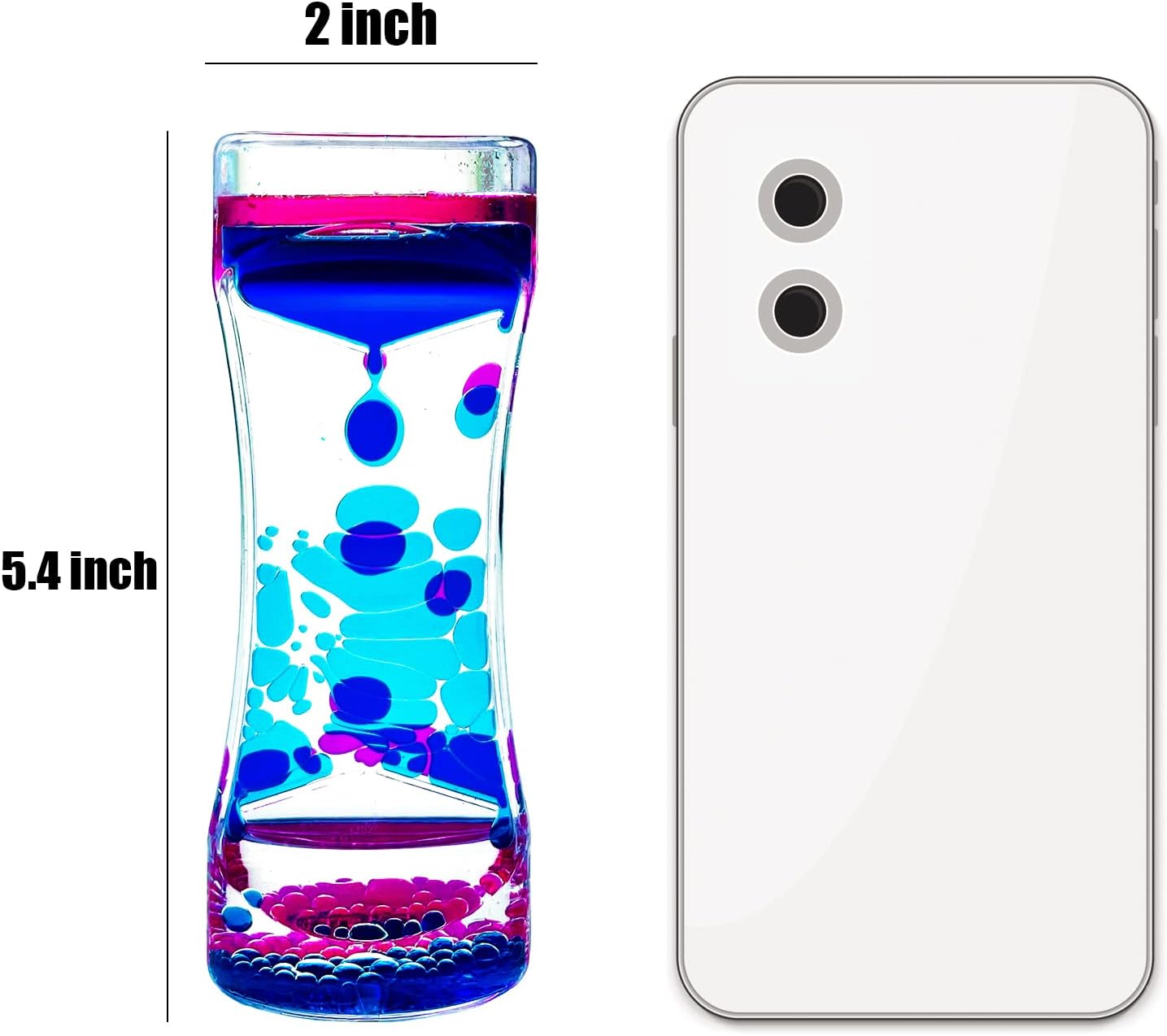 Liquid Motion Bubbler for Kids and Adults Pack of 10 Great Rainbow Series Liquid Bubbler Timer