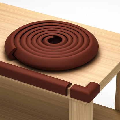 Furniture Edge 16.2ft & Corner Guards | Protective Foam Cushion | 15ft Bumper 4 Adhesive Childsafe