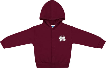 Creative Knitwear College Baby Snap Hooded Jacket - Team Logo, Multiple Colors, for Boys & Girls