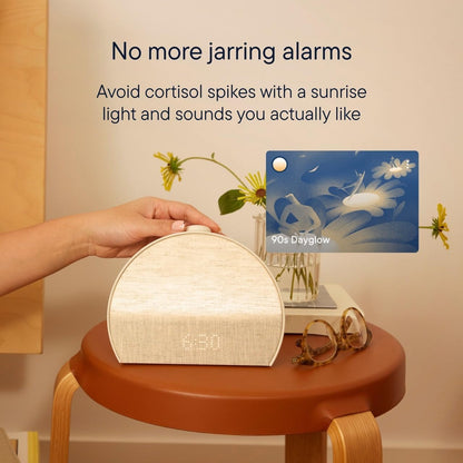 Hatch Restore 3 Sunrise Alarm Clock, Sound Machine, Smart Light (Greige) - White Noise, Screen-Free
