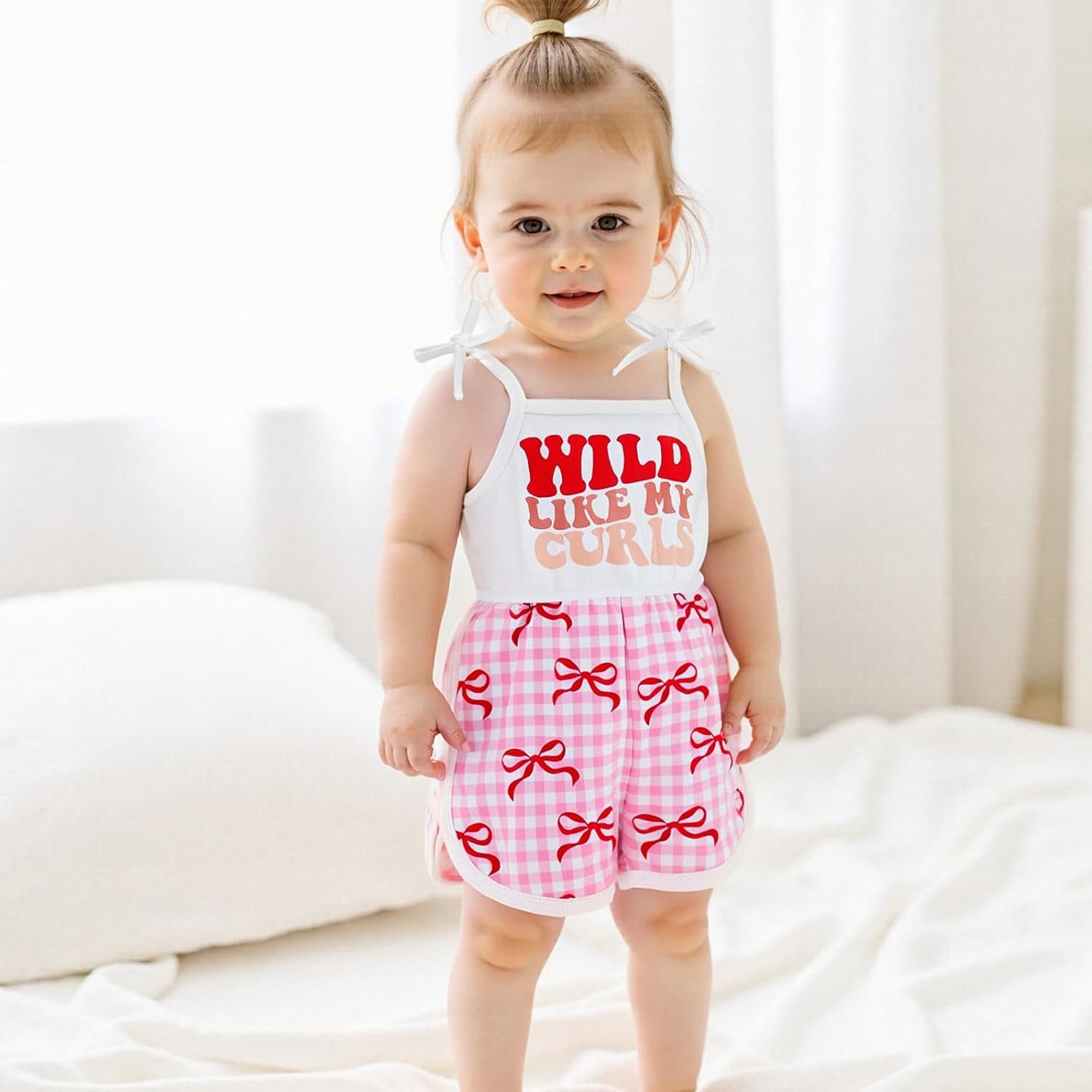 WZTYYDS Toddler Baby Girl Summer Clothes Floral Romper Tie-Up Strap Halter Jumpsuit Infant Summer