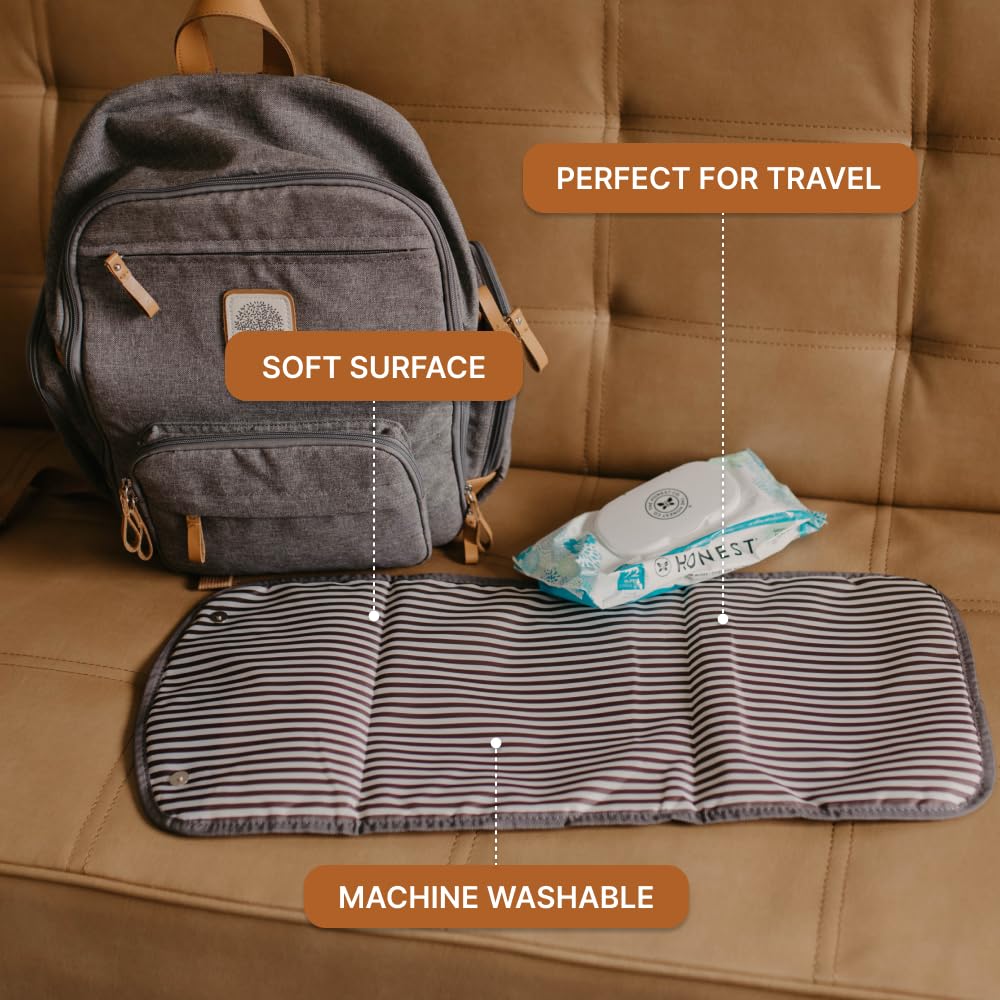Parker Baby Portable Changing Pad for Diapers | Large & Travel-Friendly Baby Diapers Changing Pad |