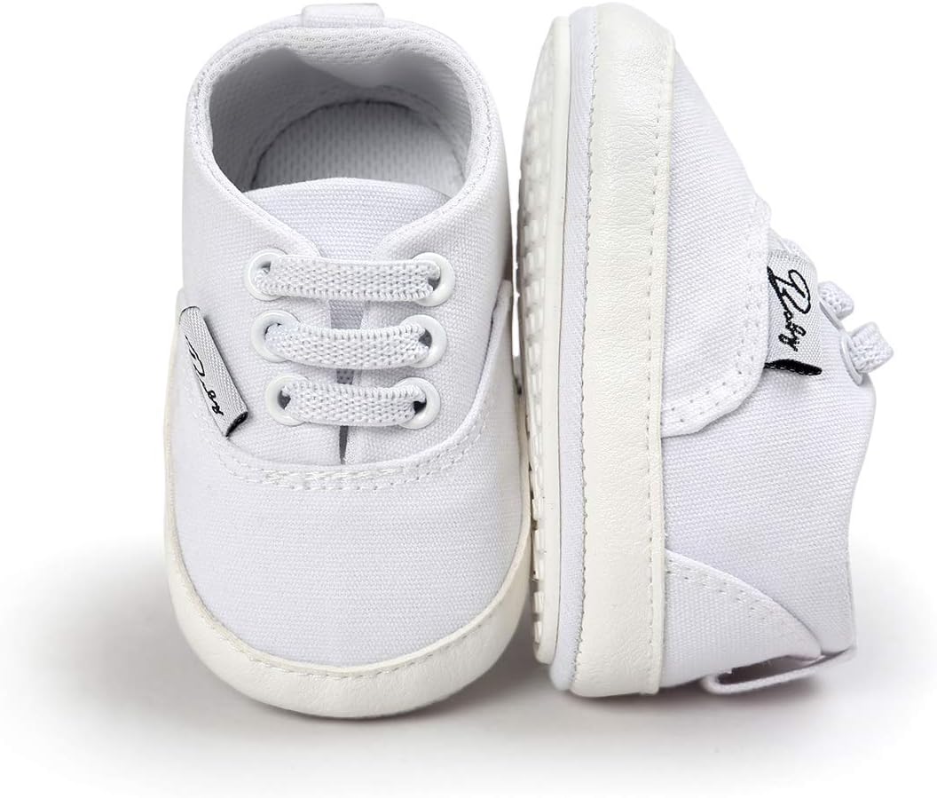 Morbido Infant Baby Boys Girls Canvas Sneaker Toddler Slip On Anti Skid Newborn First Walkers Candy