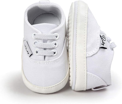 Morbido Infant Baby Boys Girls Canvas Sneaker Toddler Slip On Anti Skid Newborn First Walkers Candy