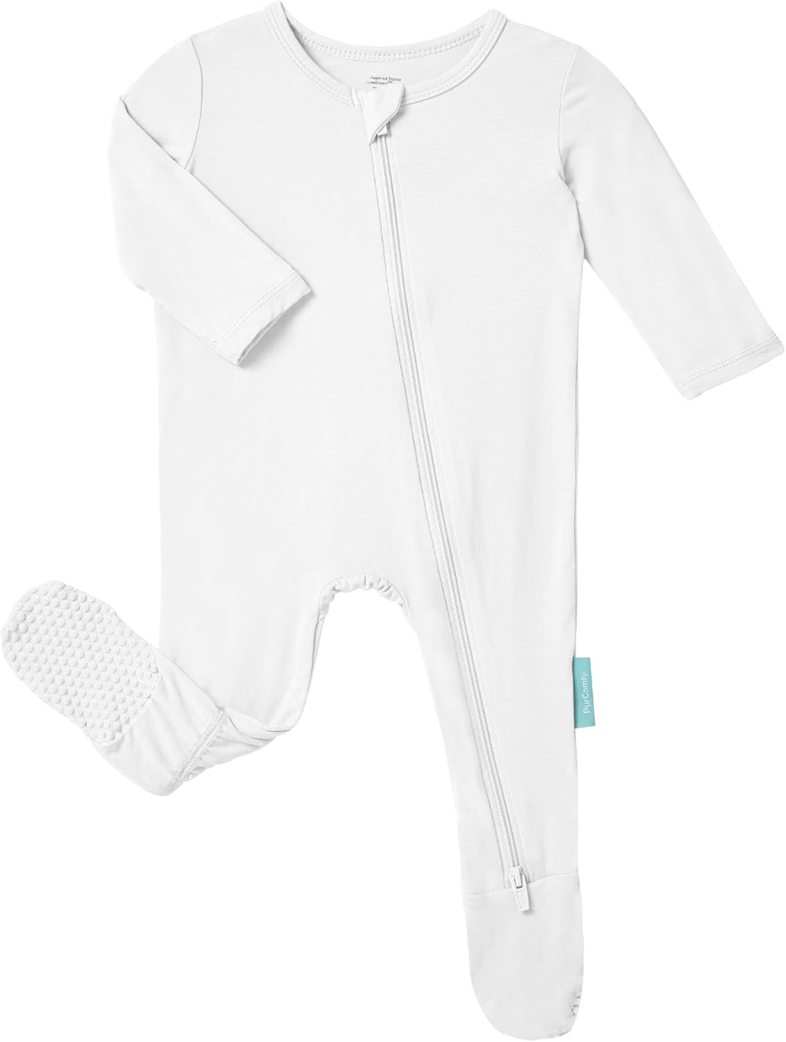 Baby Zipper Footie Pajamas, Supersoft Bamboo Rayon Baby Footed Pjs Boy Girl 0-3-6-9-18-24 Month