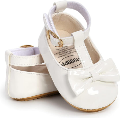 Baby Shoes Mary Jane Flats Non Slip Soft Sole Infant Toddler Sneakers First Walkers Party Christmas