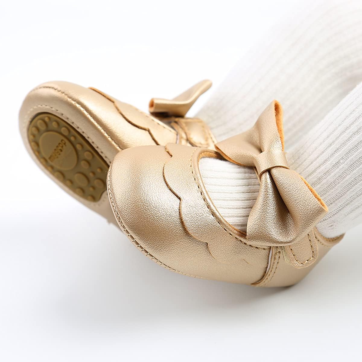 Baby Shoes Mary Jane Flats Non Slip Soft Sole Infant Toddler Sneakers First Walkers Party Christmas