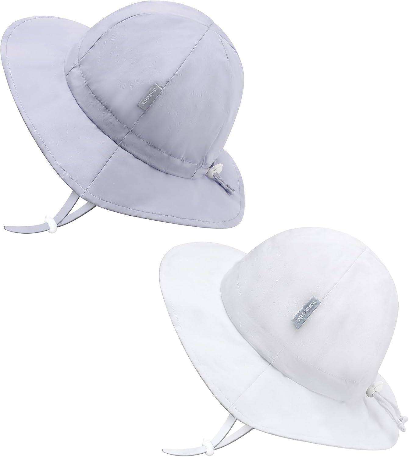 UPF 50+ Baby Bucket Hat - Wide Brim Sun Protection Beach Cap for Girls - Cute & Adjustable Toddler