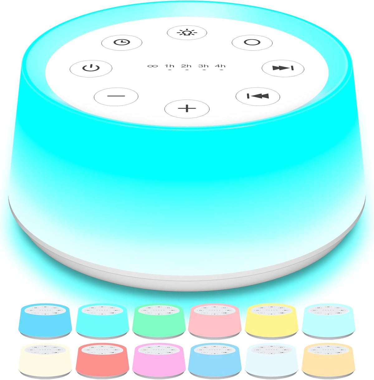 ColorsNoise Sound Machine and White Noise Machine with 30 Soothing Sounds with 12 Colors Baby Night