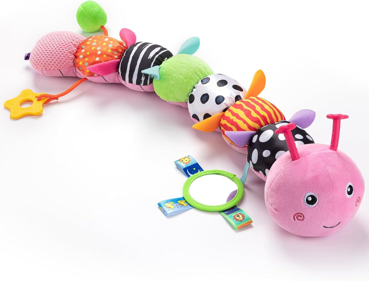 Baby Toys 0-6-12 Months,Musical Caterpillar Stuffed Animals Activity Infant Toys with