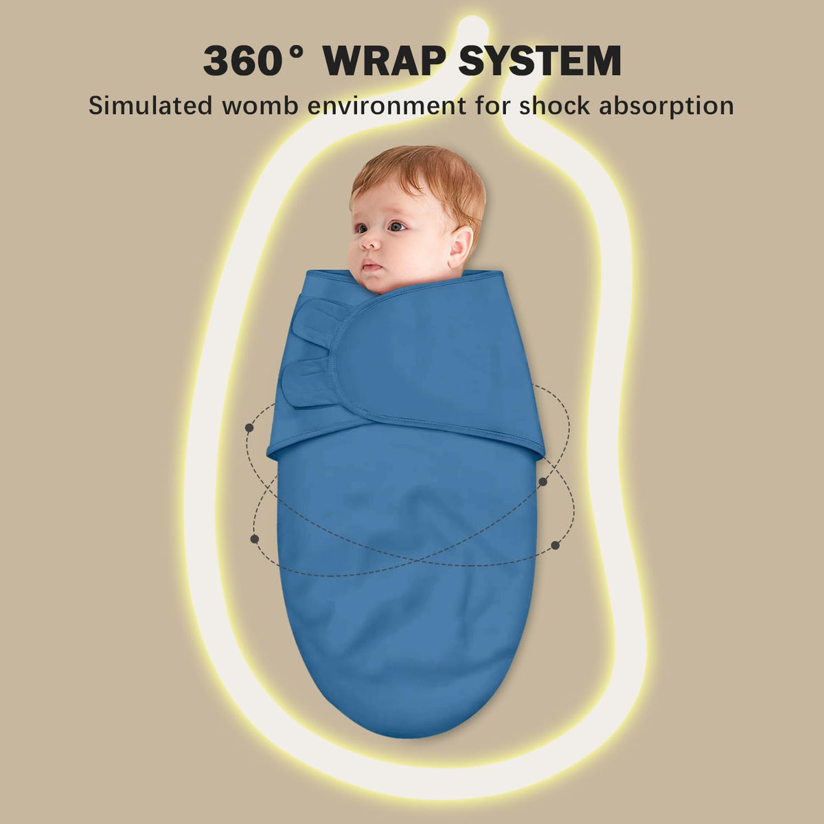 Cute Castle 3-Pack Baby Swaddle Sleep Sacks - Newborn Swaddle Sack - Ergonomic Baby Swaddles