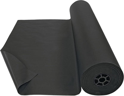 Colorations Dual Surface Paper Roll Classroom Supplies for Arts and Crafts Black (36" x 1000')