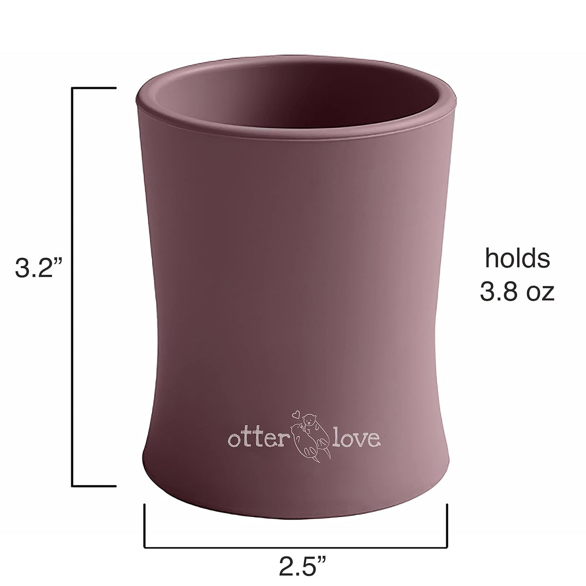 otterlove Silicone Baby & Toddler Training Cup - Pediatric OT Approved - 100% Platinum Pure LFGB