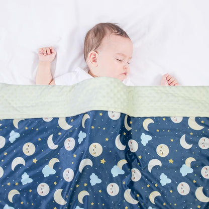 Baby Blankets for Unisex Boys Girls, Super Soft Nursery Minky Blankets, 30 x 40 inch Outer Space