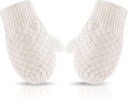 Baby Knit Mittens Toddler Boys Girls Gloves Winter Infant Newborn No Scratch Mitten 0-3 Years