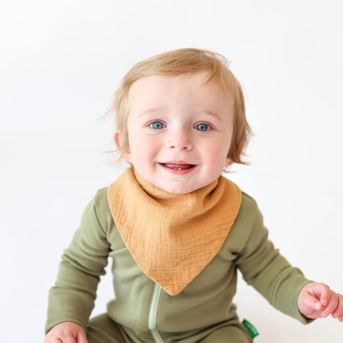 Konssy Muslin Baby Bibs 10 Pack Baby Bandana Drool Bibs 100% Cotton for Unisex Boys and Girls, Soft