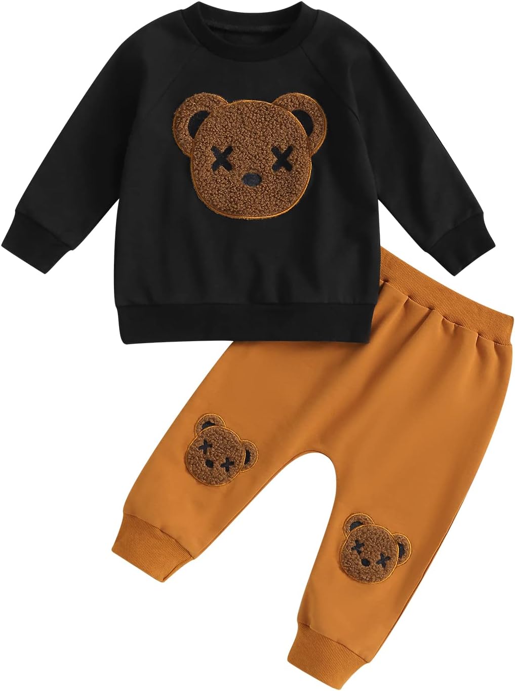 WZTYYDS Toddler Boy Clothes 2T 3T 4T 5T Fall Outfits Baby Pullover & Pants Sets Kids Winter 2Pcs