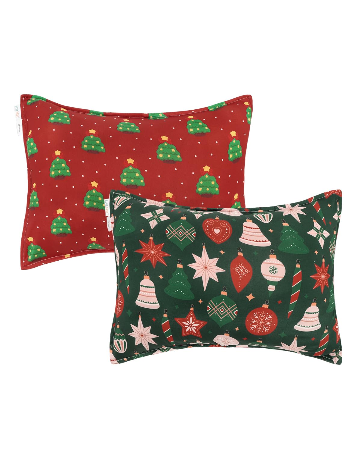 ALVABABY Toddler Pillowcases Stretchy Soft Kids Pillow Cover 2 Pack Fit 13"x 18" or 12"x16"