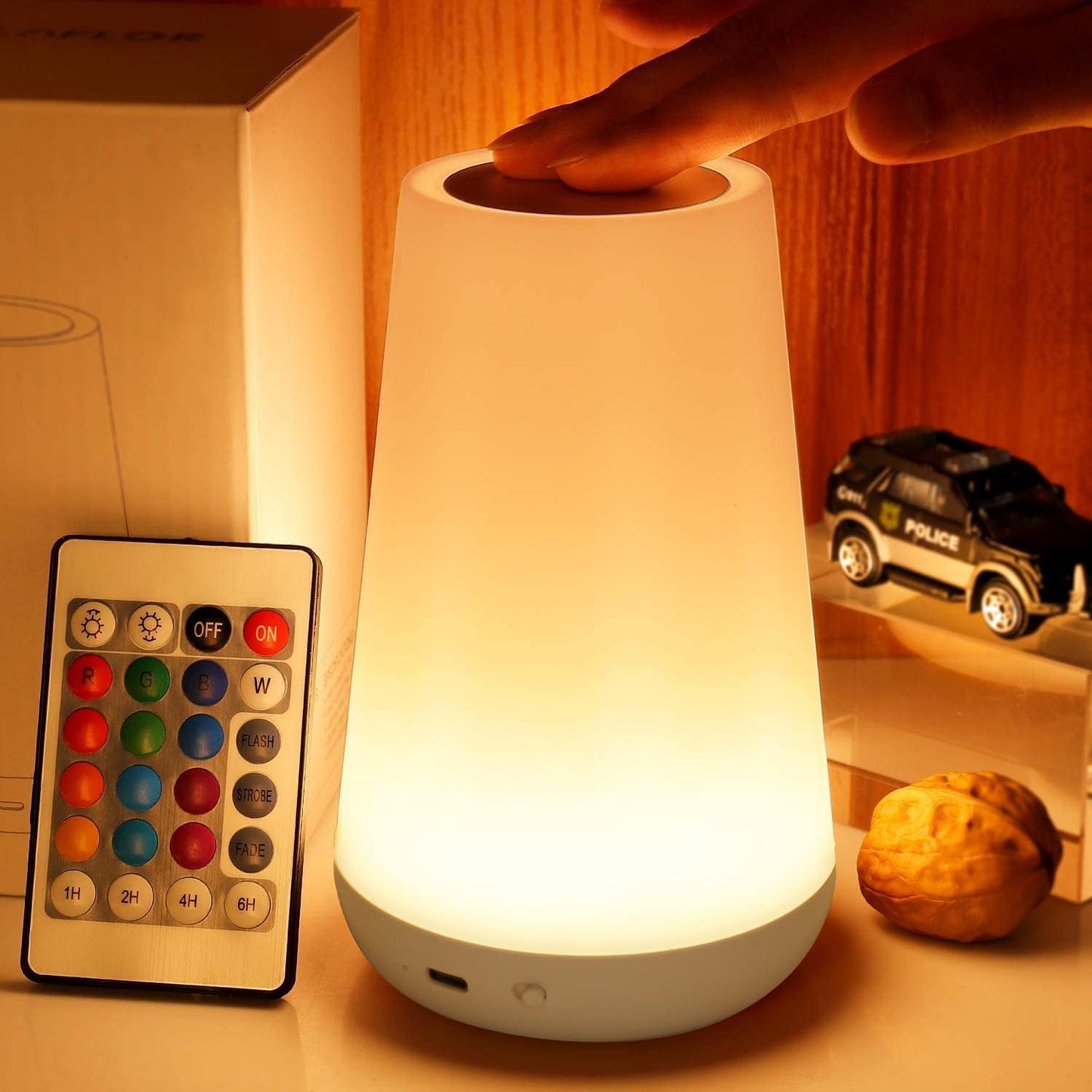 THAUSDAS Night Light, Dimmable Touch Lamp for Bedroom, Portable Table Bedside Lamp, 5 Brightness 13