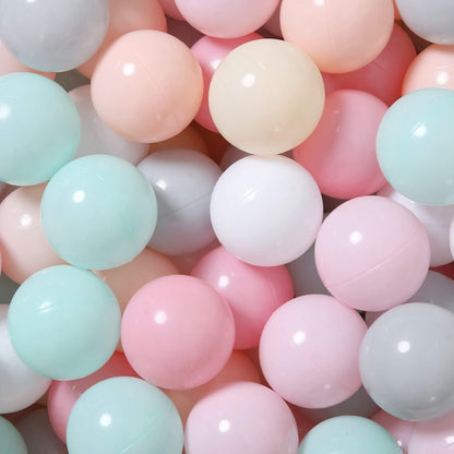 GOGOSO 100 Pit Balls Plastic Balls for Baby Toddlers GirlsToddlers for Playhouse, Baby Pool, Play