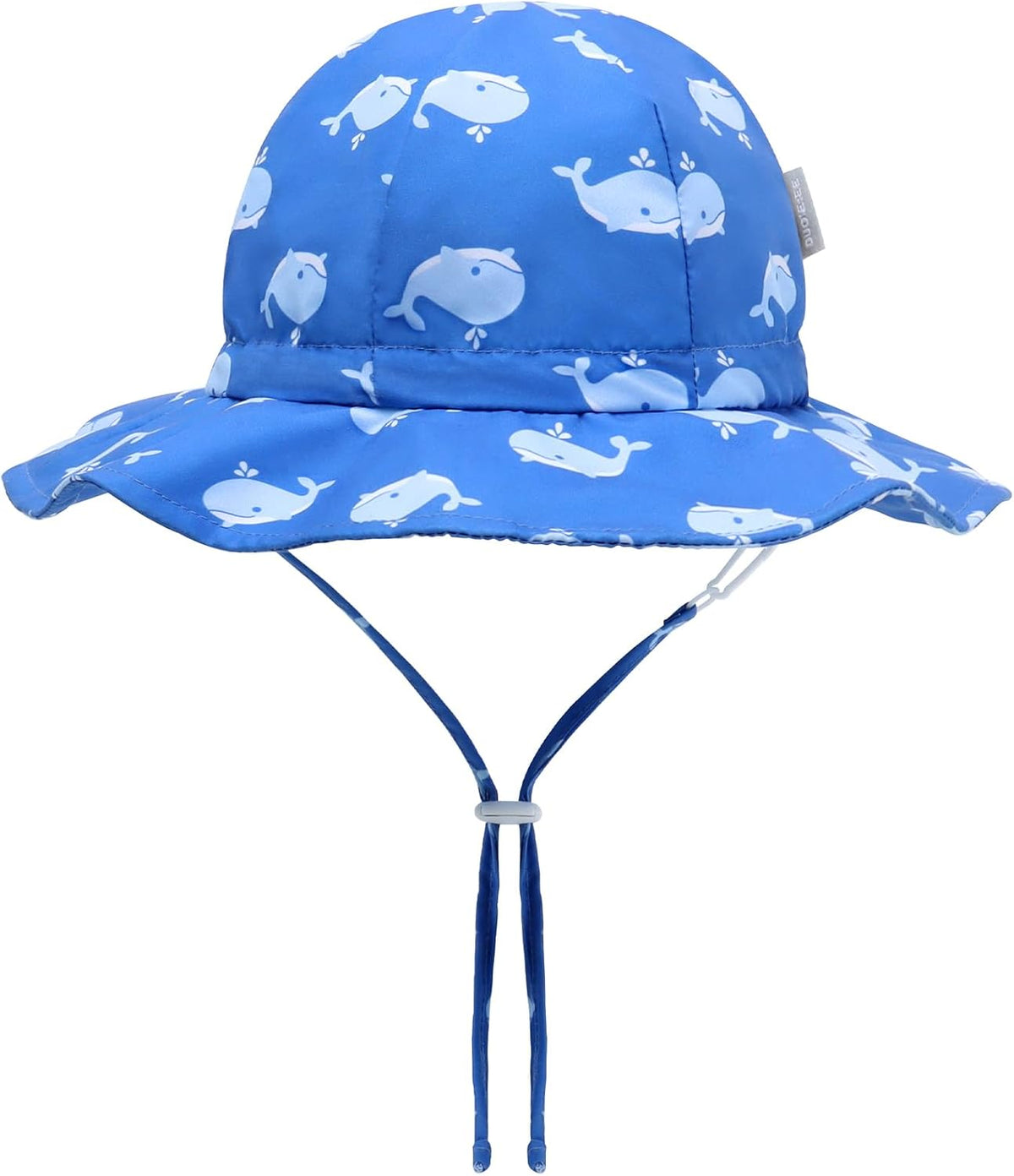 UPF 50+ Baby Bucket Hat - Wide Brim Sun Protection Beach Cap for Girls - Cute & Adjustable Toddler