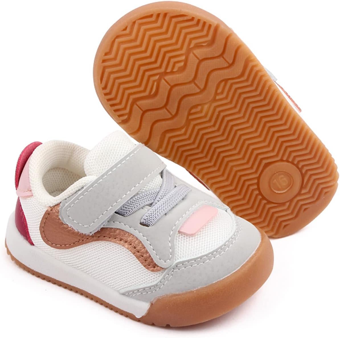 Baby Boy Girl Shoes Infant Non Slip Sneakers Breathable Lightweight Toddler First Walking Shoes 6