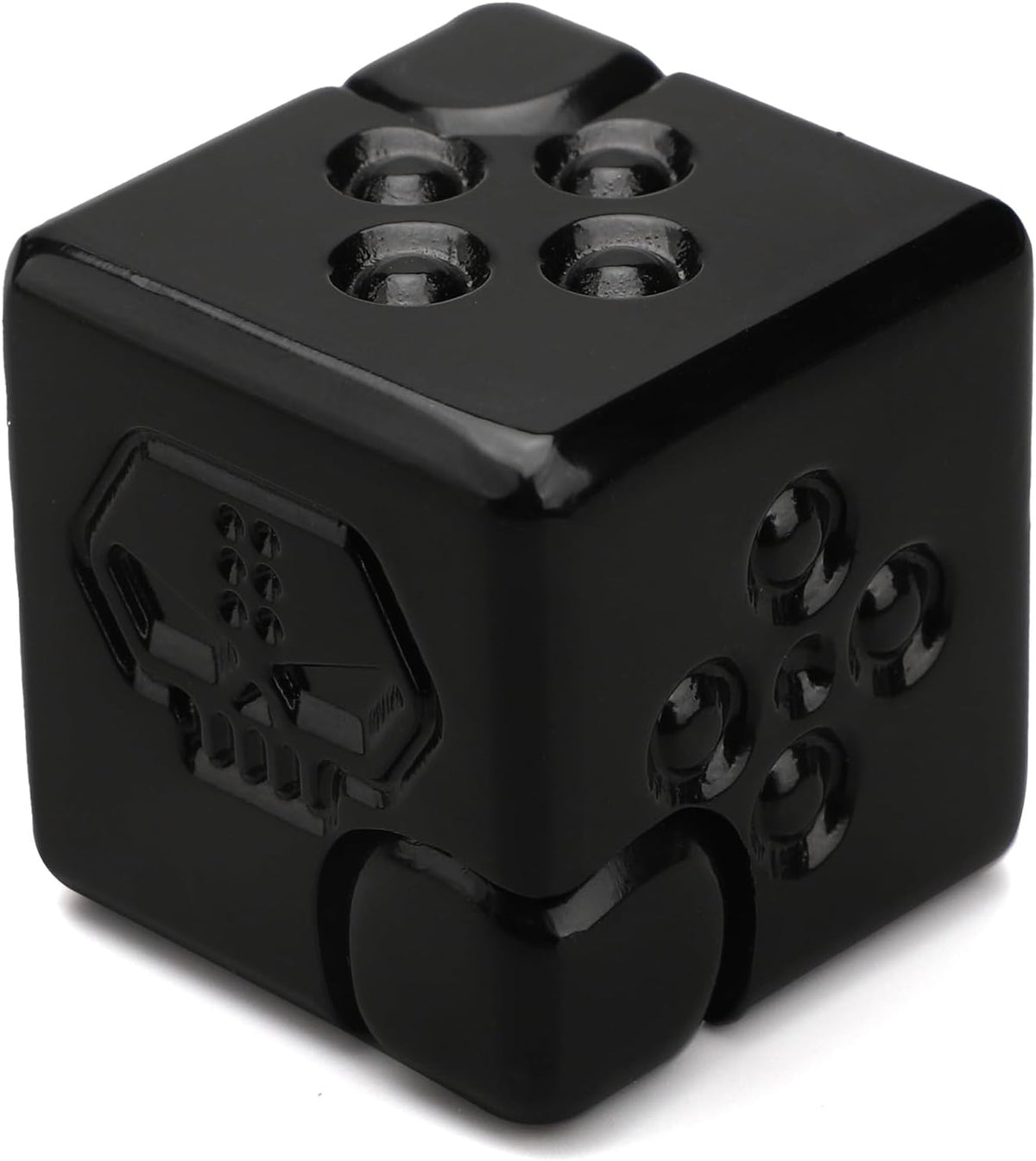 Cool Dice Infinity Cube Fidget Spinner Toy for Kid Adult, 2-in-1 Metal Fidget Block, Finger Gyro