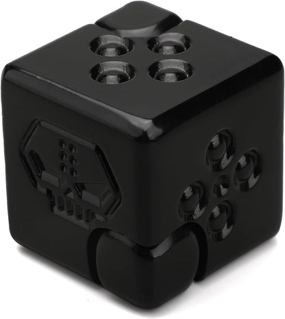 Cool Dice Infinity Cube Fidget Spinner Toy for Kid Adult, 2-in-1 Metal Fidget Block, Finger Gyro