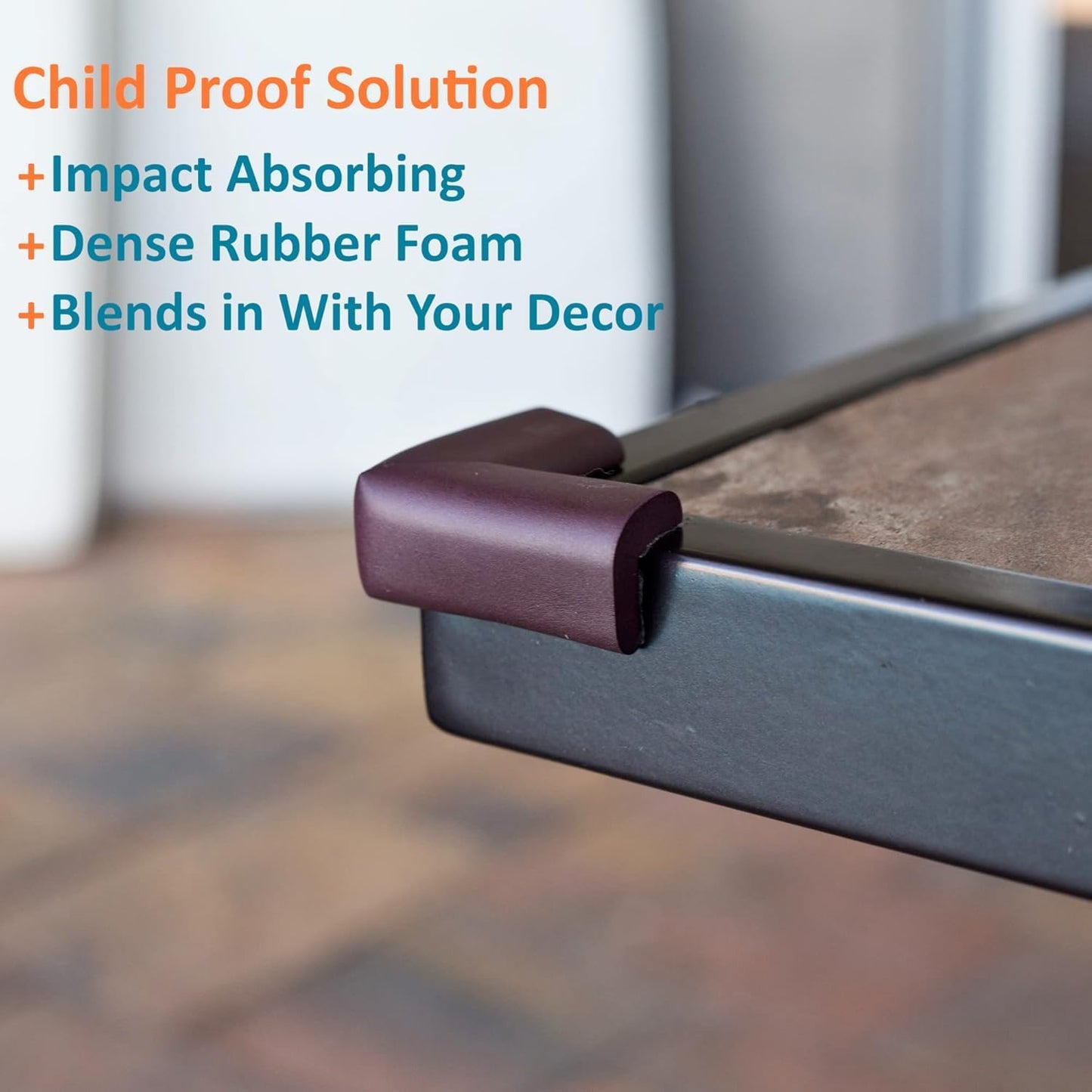 Furniture Edge 16.2ft & Corner Guards | Protective Foam Cushion | 15ft Bumper 4 Adhesive Childsafe