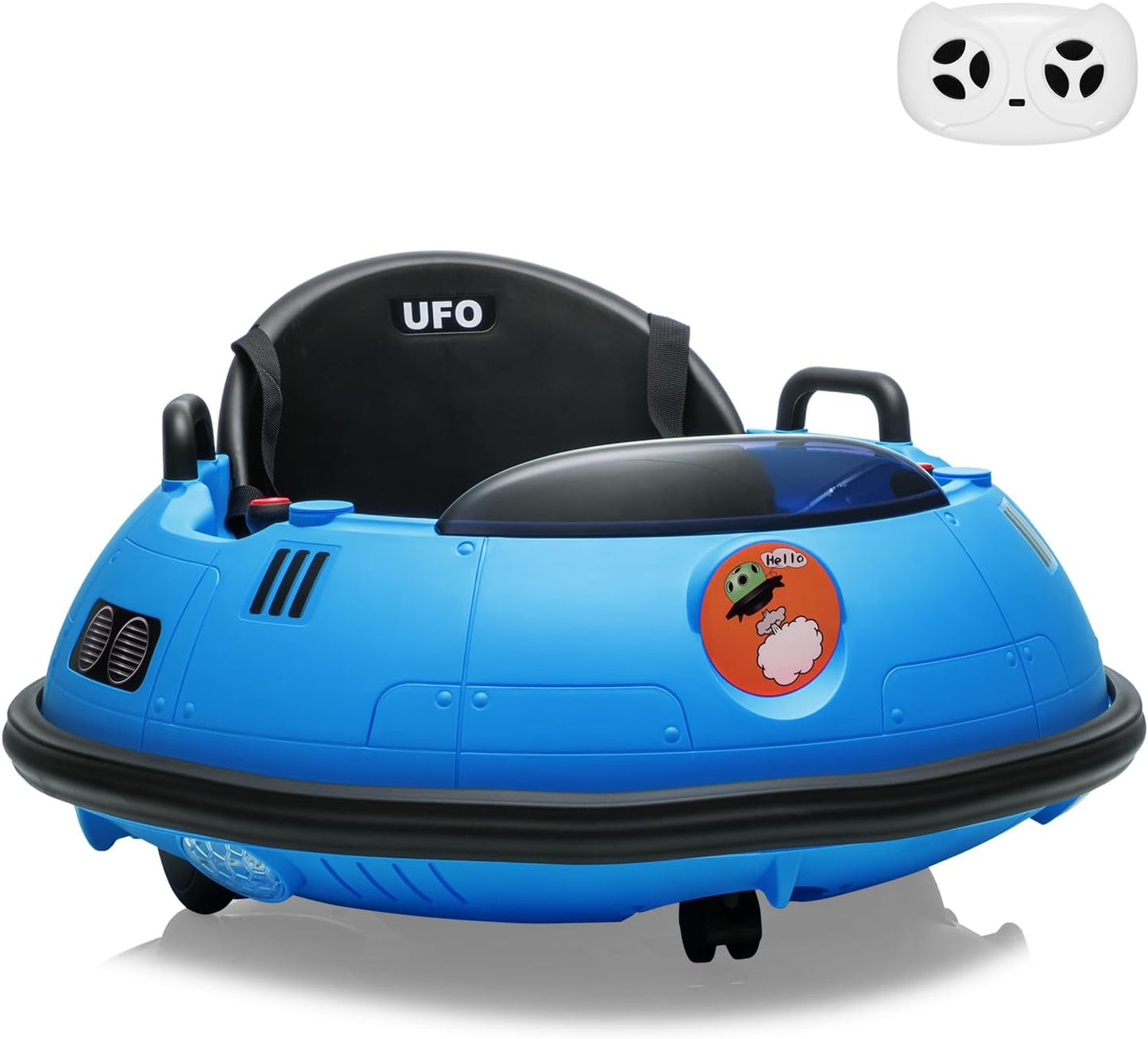 12V Electric Ride on Bumper Car for Toddlers, Kids Bumper Car with Remote Control, LED Lights & 360