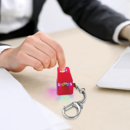 Keyboard Fidget Toys for Adults Keyboard Clicker with LED Light Keychain Fidget Sensory Fun Toys