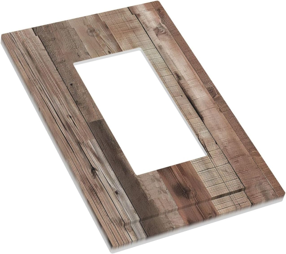 Decorative Outlet Covers Retro Wood Plank Vintaga Wooden Board 1 Gang Single Decora GFCI Device