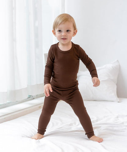AVAUMA Baby Boys Girls Pajama Set Kids Toddler Snug fit Ribbed Sleepwear pjs for Daily Life Style