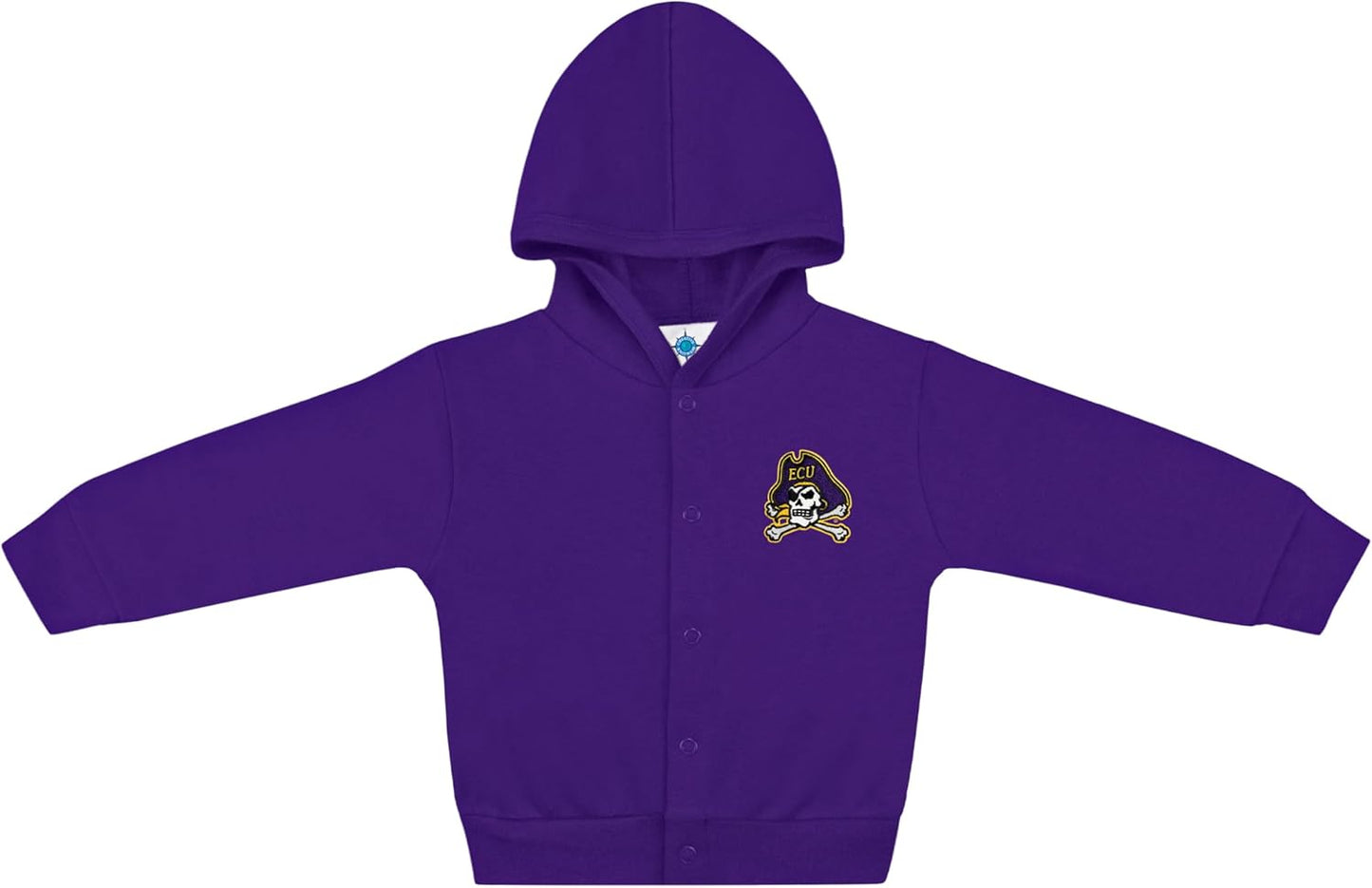 Creative Knitwear College Baby Snap Hooded Jacket - Team Logo, Multiple Colors, for Boys & Girls