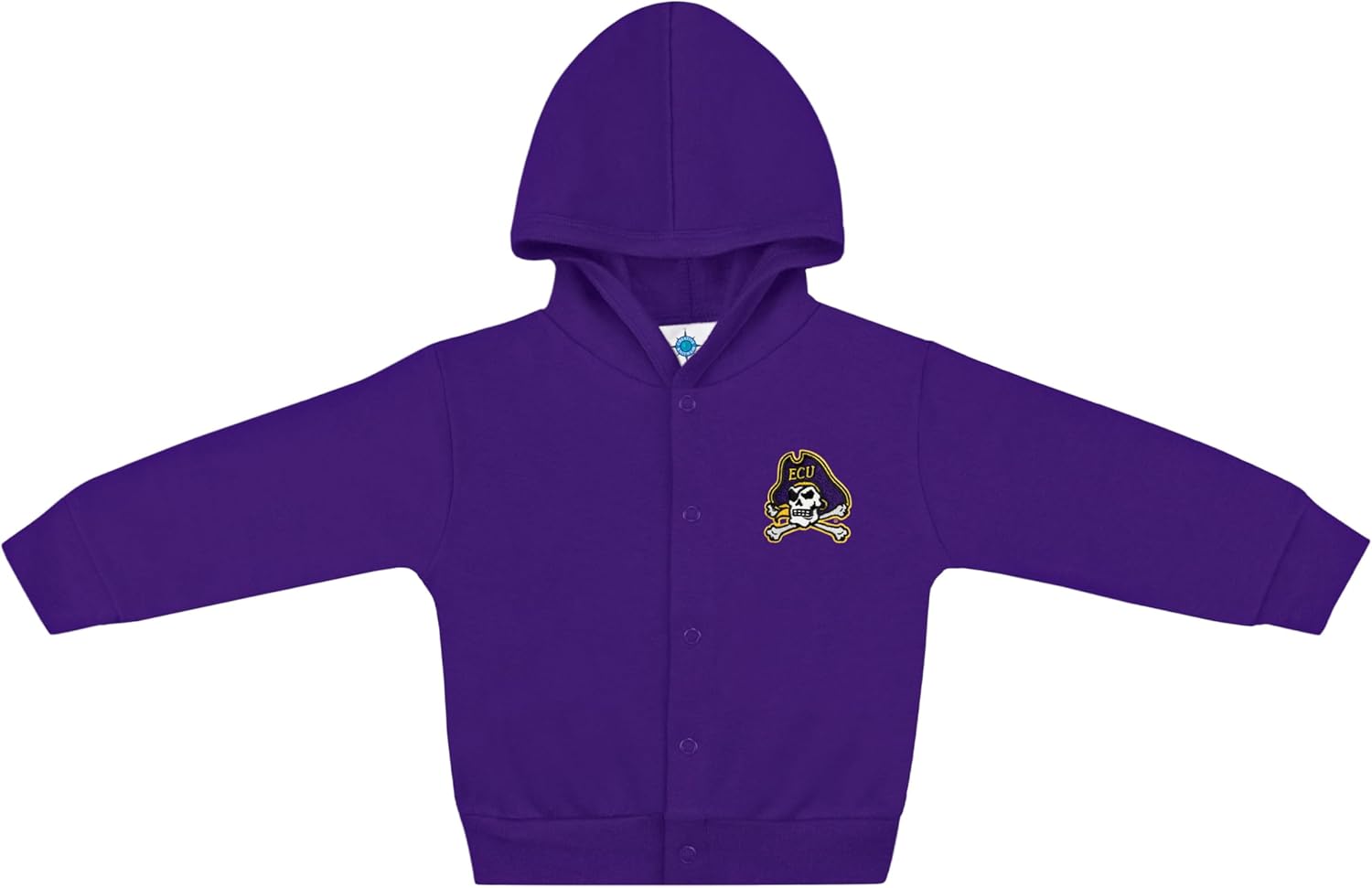 Creative Knitwear College Baby Snap Hooded Jacket - Team Logo, Multiple Colors, for Boys & Girls
