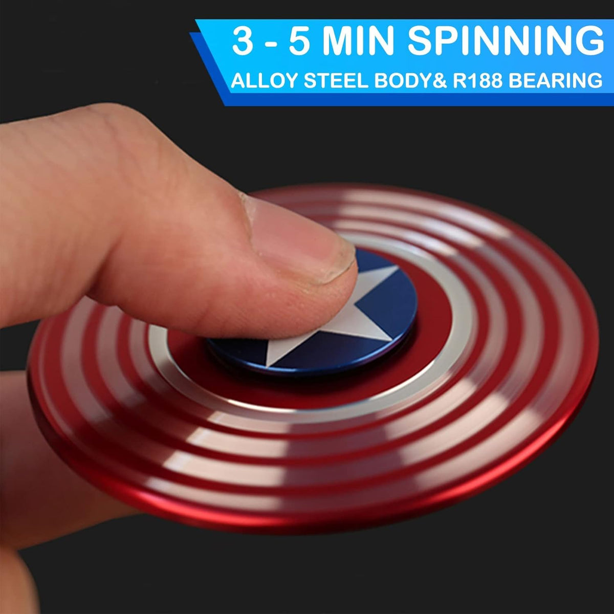 Cool Mini Hammer Fidget Spinner Transform Fingetip Spinner Metal for Kids Adults, Sensory Fidget