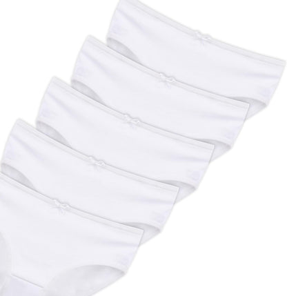 Donella Girls' Soft Cotton Underwear - Kids Bikini Brief Panties for Girls and Toddlers 5-Pack