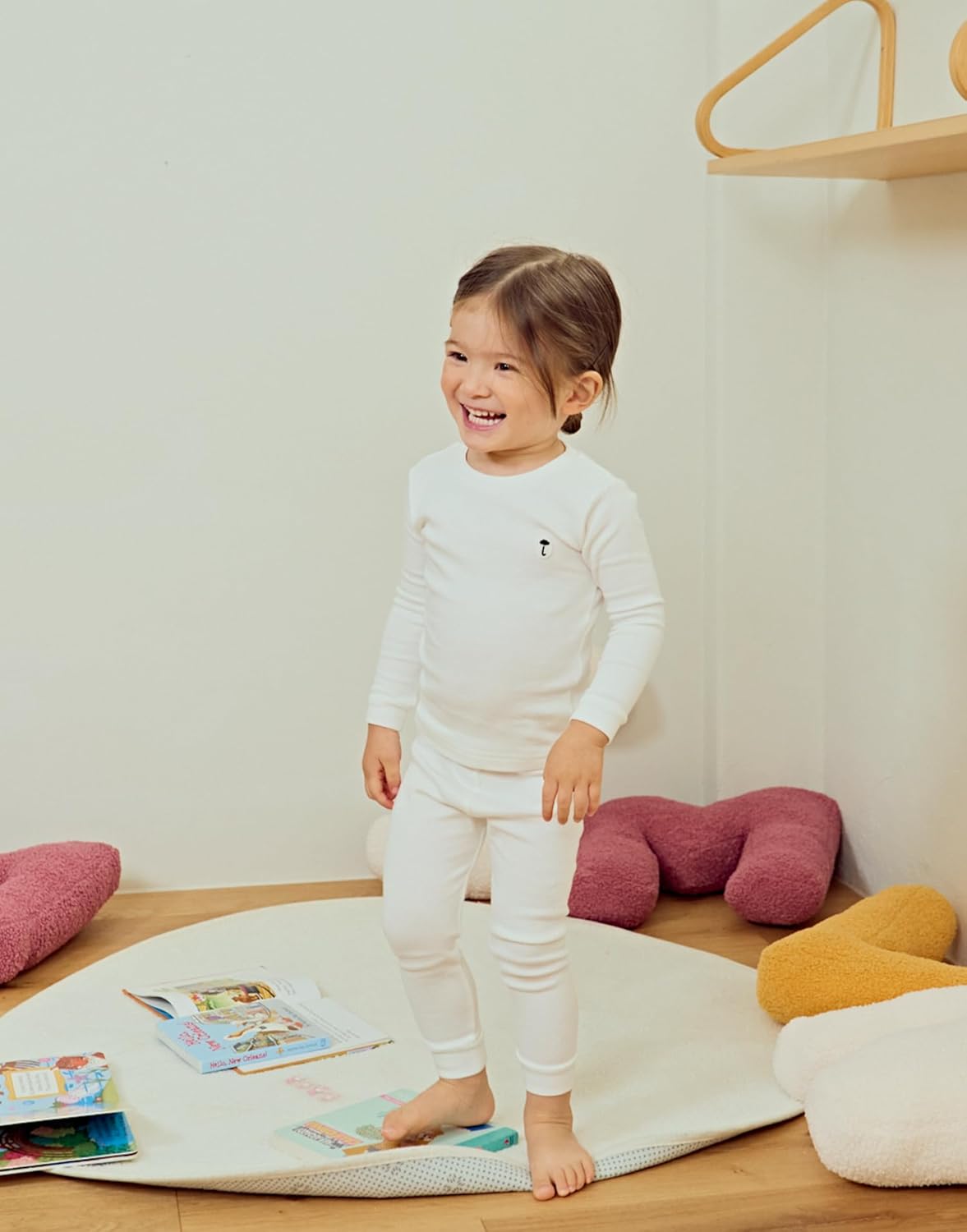moimoln 6M-8Y Modal Cotton Solid Soft Breathable Baby Toddler Boys Girls Snug fit Pjs Long Sleeve