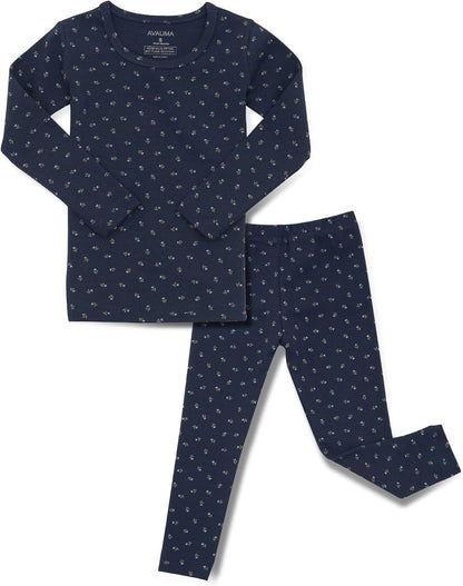 AVAUMA Baby Boys Girls Pajama Set 6M-7T Kids Cute Toddler Snug fit Pattern Design Pjs Cotton