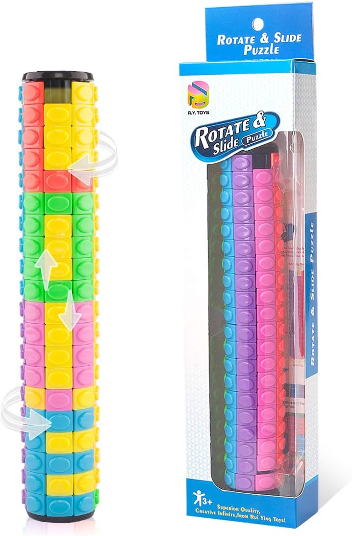 R.Y.TOYS Rotate and Slide Puzzle-Design Patent,Fidget Toys(Restore Order/Create Patterns) 8