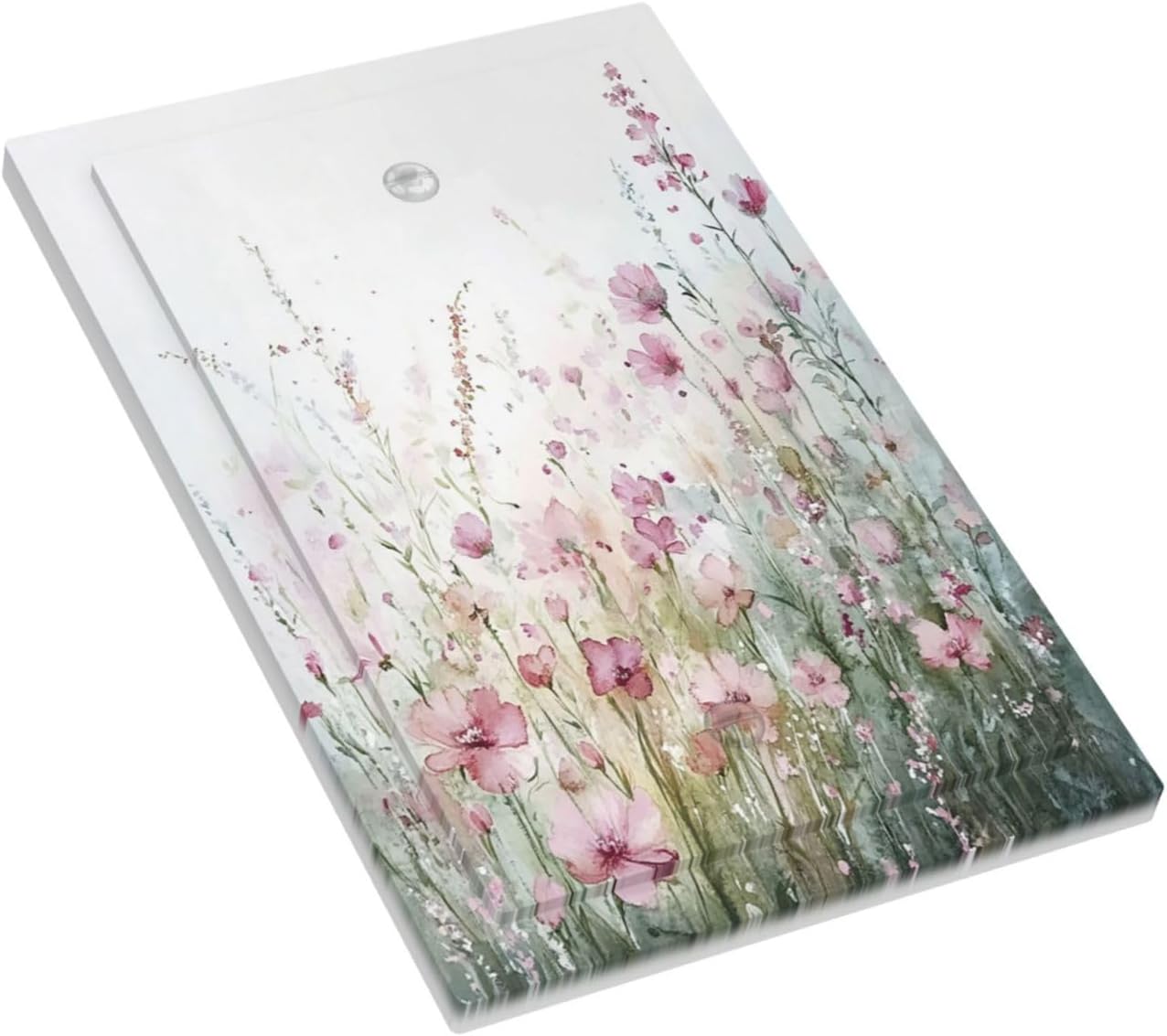 Light Switch Cover Plate Wildflower Botanical Watercolor Floral 1 Gang No Device Blank Electrical