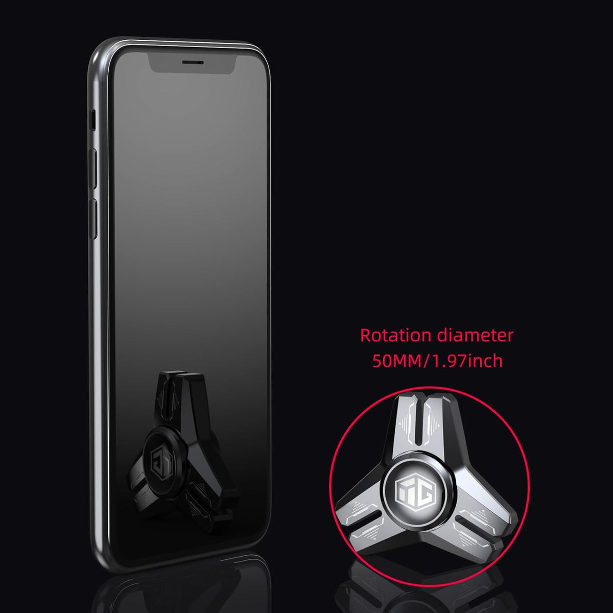 INNÔPLUS Fidget Spinner, Sturdy Stainess Steel Construction Metal Fidget Spinner, Fidget Spinners