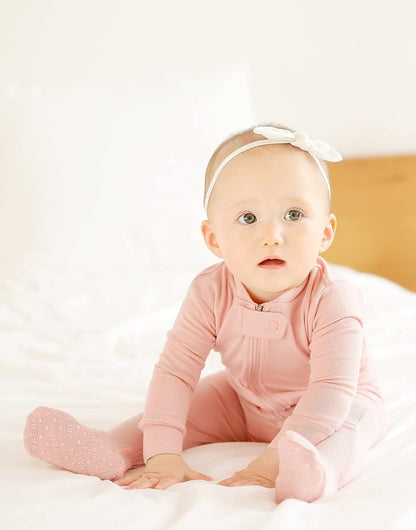 VAENAIT BABY Infant Toddler Boys Girls Footed One-Piece Sleep and Play Premium Modal Pajamas 1-2