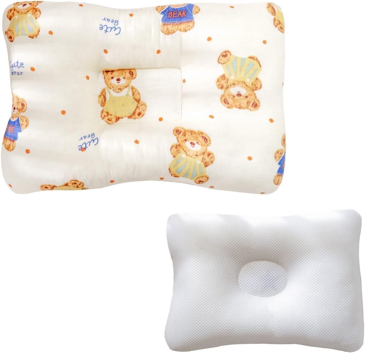 Unisex Pillow 13x9x2, Hypoallergenic Airmesh Breathable Cool 100% Cotton, Control Sweat, Ideal for