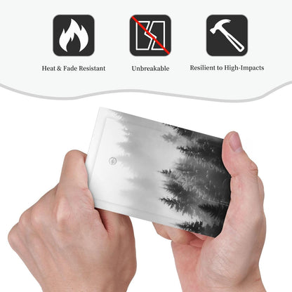 Foggy Forest Natural Scenery Retro Tree Pine Light Switch Cover Plate 1 Gang No Device Blank