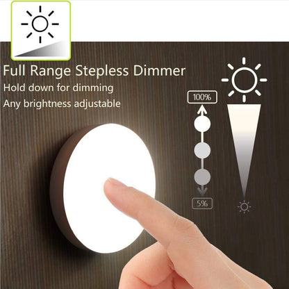 Mini Touch Light, Rechargeable Battery Operated Closet Lights Wardrobe Lights, Magnetic Stick-on