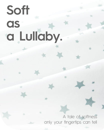 Crib Fitted Sheet Star, Super Stretchy Jersey Crib Sheets, Buttery Soft Boy Crib Mattress Sheets