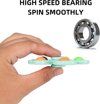 24 Pcs Fidget Spinners Bulk-Mini Pop Bubble Fidget Spinner Toys for Kids Teens Adults Birthday