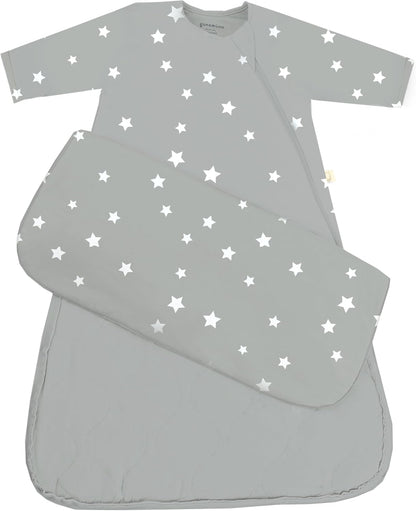 GUNAMUNA Unisex Long-Sleeve Sleep Sack, Wearable Sleep Bag for Babies and Toddlers, Soft Rayon, 1.0