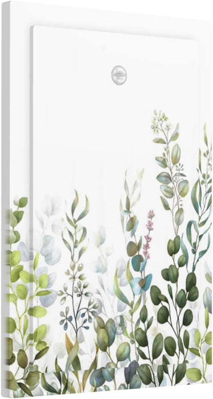 Green Eucalyptus Leaf Plant Herbs Springnature Light Switch Cover Plate 1 Gang No Device Blank